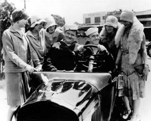 Laurel and Hardy in Two Tars 1928 Stan & Ollie in car surrounded by girls 11x14