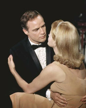 The Chase 1966 Marlon Brando in tuxedo embraces Angie Dickinson 11x14 inch photo