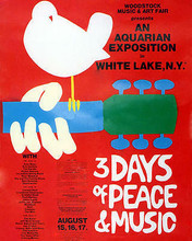 Woodstock classic poster art dove & guitar style 11x14 high quality Poster