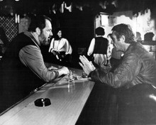 The Hunter 1980 Steve McQueen real Ralph Thorson in scene in bar 11x14 photo