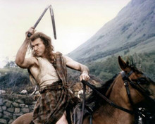 Mel Gibson on horseback wielding mace as William Wallace Braveheart 8x10 photo