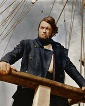 Gregory Peck dramatic pose as Captain Ahab on deck Moby Dick 8x10 inch photo