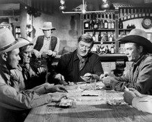 The Cowboys 1972 John Wayne gambles in saloon 11x17 inch Poster
