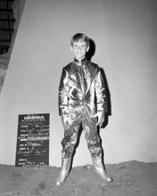 Lost in Space Billy Mumy wardrobe test in silver spacesuit 11x17 inch Poster