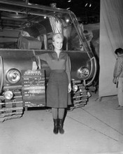 Lost in Space wardrobe test Marta Kristen stands by Chariot 11x17 inch Poster
