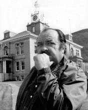 William Conrad as detective Frank Cannon 1972 outside mansion 11x17 Poster