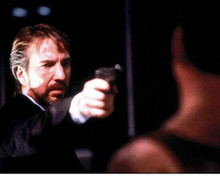 Alan Rickman as Hans Gruber pointing gun Die Hard 11x17 inch poster