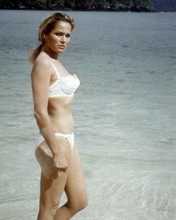 Ursula Andress wears classic white bikini on Jamaican beach Dr No 11x17 Poster