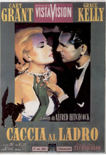 To Catch A Thief 11x17 inch poster in Italian Cary Grant Grace Kelly
