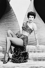 Ava Gardner leggy pin-up in stockings & sarong 11x17 Mini Poster