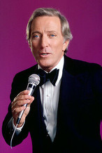 Andy Williams in tuxedo in concert holding mike 11x17 Mini Poster