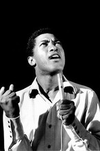 Sam Cooke in Concert With Microphone 11x17 Mini Poster