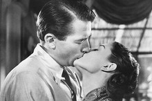 Audrey Hepburn Gregory Peck kissing passionately Roman Holiday 11x17 Mini Poster