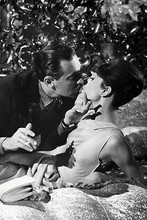 Audrey Hepburn William Holden kissing Paris - When It Sizzles 11x17 Mini Poster