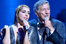 Tony Bennett Lady Gaga Singing in Concert Together 11x17 Mini Poster