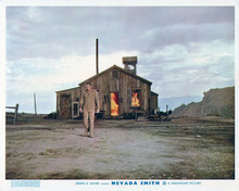 Nevada Smith Steve McQueen walks away from blazing house 8x10 inch photo
