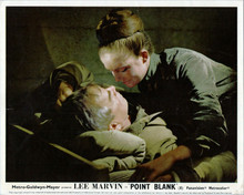 Point Blank Lee Marvin lies in bed Sharon Acker about to kiss him 8x10 photo