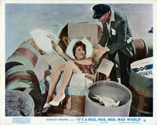 It's A Mad Mad Mad Mad World Berle helps Merman out of trash box 8x10 inch photo