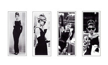 Audrey Hepburn 4 iconic images 16x20 inch poster Breakfast at Tiffany's as Holly