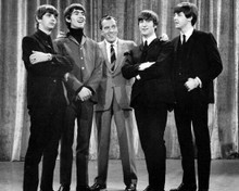 Ed Sullivan introduces The Beatles on stage classic 16x20 Poster