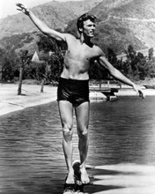 Clint Eastwood beef cake full length in swim shorts 1960's by ocean 16x20 Poster