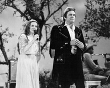 Johnny Cash June Carter Cash 1990's perform on stage together 16x20 inch Poster