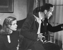 The Big Sleep 1946 Humphrey Bogart looks out of window Lauren Bacall 16x20