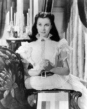 Vivien Leigh in white dress in Tara Gone With The Wind 16x20 Poster