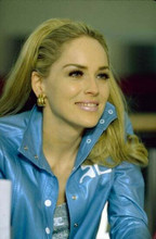 Sharon Stone as Ginger McKenna in blue leather jacket from Casino 12x18 Poster