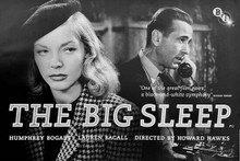 The Big Sleep Humphrey Bogart Lauren Bacall 12x18 inch movie poster