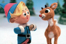 Rudolph The Red Nosed Reindeer adorable 12x18 inch Poster Rudolph & Hermey