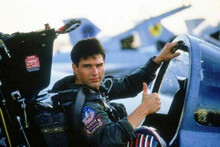 Top Gun Tom Cruise gives thumbs up in cockpit as Maverick 12x18 inch Poster