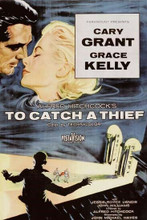 To Catch A Thief Cary Grant Grace Kelly 12x18 inch movie Poster rooftop style