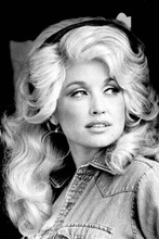 Dolly Parton beautiful 1970's portrait in denim shirt 12x18 inch Poster