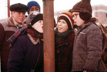 A Christmas Story the Triple Dog Dare lick the flagpole scene 12x18 inch Poster