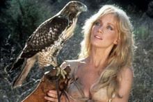 Tanya Roberts holds hawk on her arm 1984 Sheena Queen of the Jungle 12x18 Poster