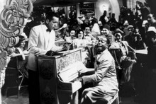 Casablanca Dooley Wilson plays piano as Humphrey Bogart watches 12x18 Poster