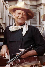 John Wayne smiling in black shirt & scarf Rio Bravo 12x18 inch Poster
