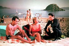 Fun in Acapulco Elvis Presley Ursula Andress Alejandro Rey on beach 12x18 Poster