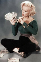Marilyn Monroe counts cash money How To Marry A Millionaire 12x18 Poster