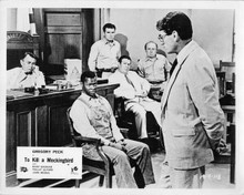 To Kill A Mockingbird Gregory Peck questions Brock Peters on stand 8x10 photo