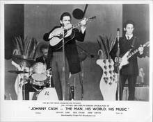 Johnny Cash The Man His World His Music 8x10 photo John & The TennesseeThree