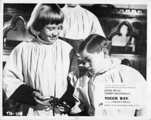 Tiger Bay 1959 Hayley Mills shows choir boy a gun in church 8x10 inch photo