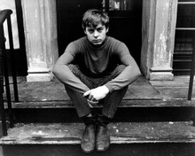 Hywel Bennett sits on steps outside house 1966 The Family Way 8x10 inch photo