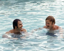 Deliverance stars Burt Reynolds Jon Voight take filming break in pool 8x10 photo