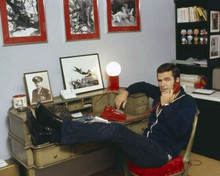 Burt Reynolds 1970's in his office on phone feet on desk 8x10 inch photo