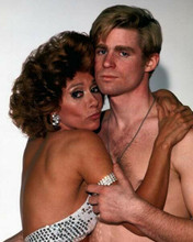 The Ritz 1976 Rita Moreno bare back hugs bare chested Treat Williams 8x10 photo