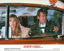 A View To A Kill Roger Moore Tanya Roberts in American La France fire 8x10 photo