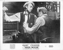 High Noon Gary Cooper punches in fist fight with Lloyd Bridges 8x10 inch photo