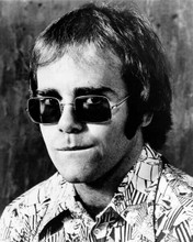 Elton John The Rocket Man classic 1970's portrait with sunglasses 8x10 photo